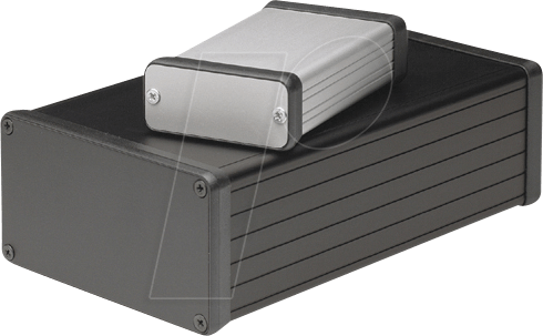 1455L1201BK - Profilgehäuse, 1455 L, 120 x 103 x 30,5 mm, schwarz