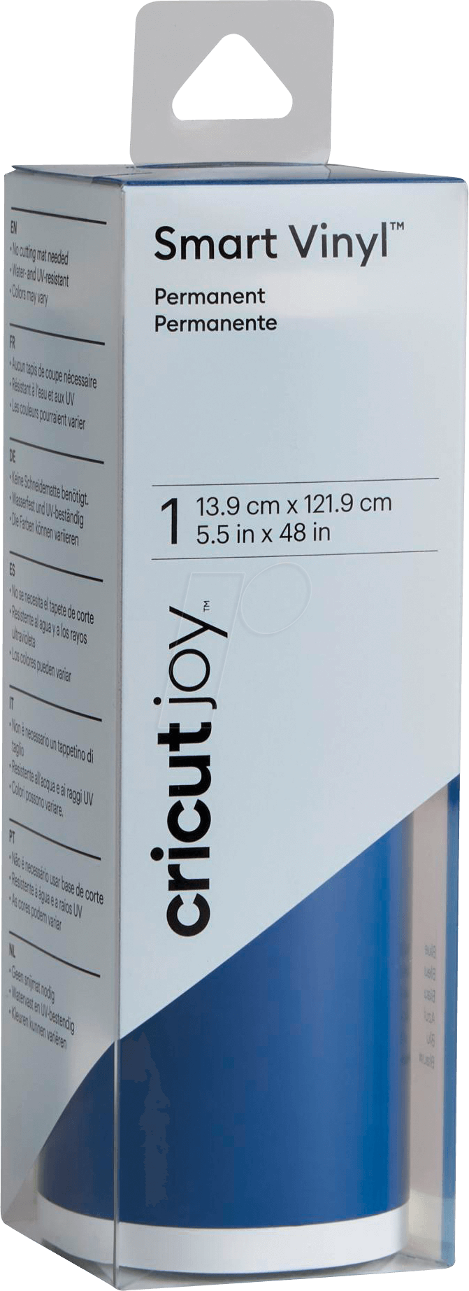 CRICUT 2008033 - Vinylfolie, Permanent, 139 mm x 2120 mm, blau