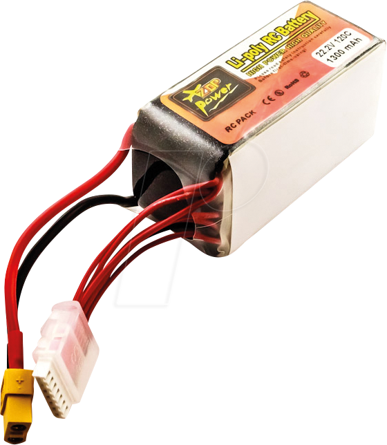 AKKU 31280 - Ersatzakku, Drohnen-Universalakku, Li-Po, 1300 mAh