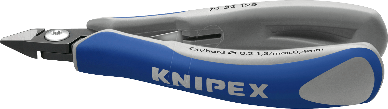 KN 79 32 125 - Präzisions Elektronik-Seitenschneider, 125 mm, Kopf poliert