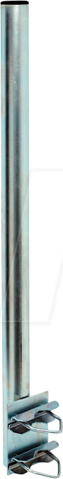 EASYFIND 330006 - Satmast Stahl 80cm mit Doppelschelle 48mm