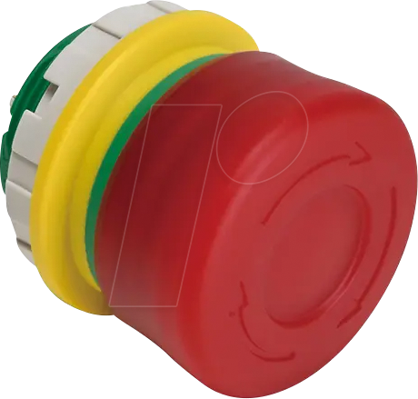 ID XW LV3SG02Q4R - Not-Aus Taster, 22 mm, beleuchtet, Not-Halt, Lötanschluss kurz