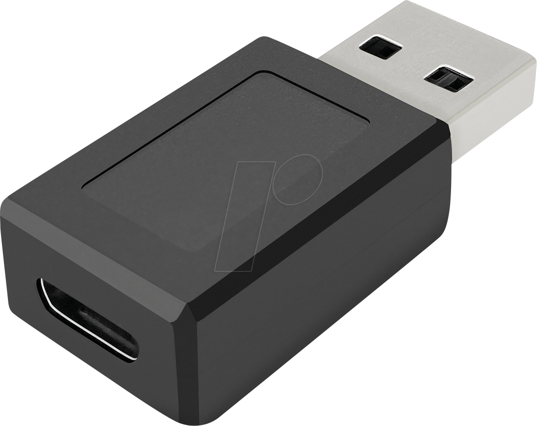 FONTASTIC 253836 - USB 3.1 Adapter, C Buchse zu A Stecker, schwarz
