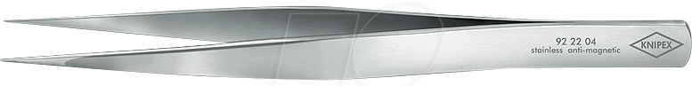 KN 92 22 04 - Pinzette, gerade, spitz, 130 mm