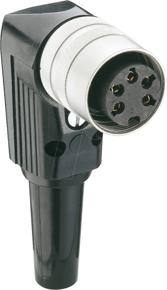 LUM WKV 40 - Kupplung,Rundsteckv.,gewinkelt,IP 40, 4-polig