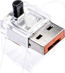 SK NC03P1OR - Kabel Schloss, RJ45, 12 Stück, orange