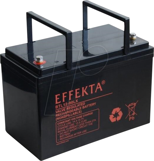 EFKTA BTL12-90LX - Blei-Vlies-Akku, AGM, 12V, 90 Ah