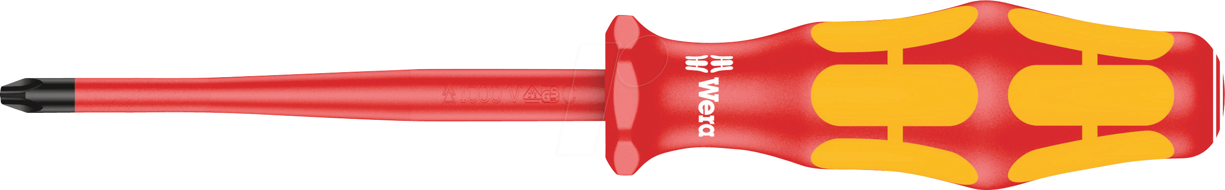 WERA 05020131001 - Schraubendreher Kraftform Plus, Kreuzschlitz (PH), 1