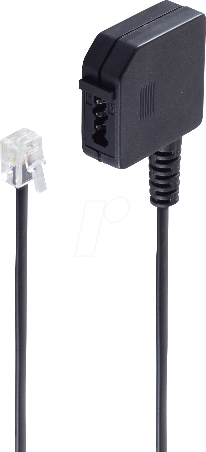 SHVP BS71040 - Western-Stecker 6/4 > TAE F-Buchse, 0,2m