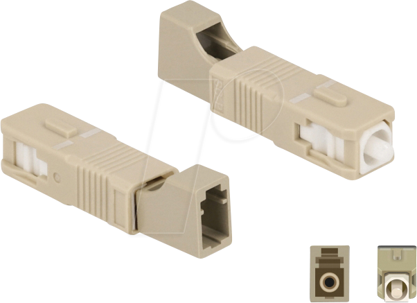 Thumbnail - DELOCK 87942 - LWL Hybrid Kupplung SC / LC Simplex, beige