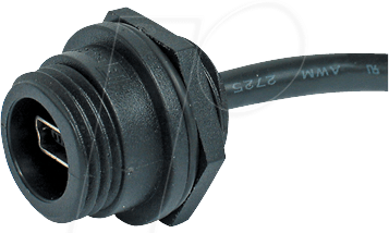 PX0443 - Frontplatten-Buchse mit Kabel, mini USB Typ B