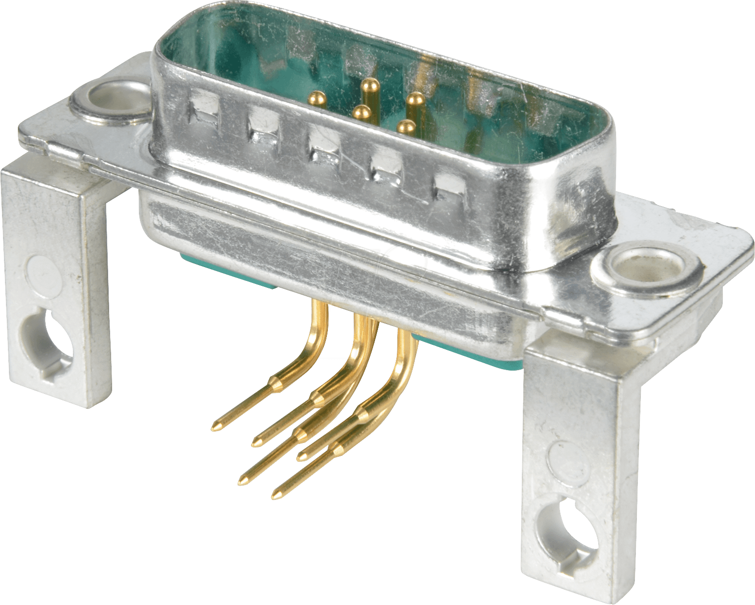 MIX-STW 7W2 - D-SUB-Koax Stecker für Mischbestückung, Print, gewinkelt