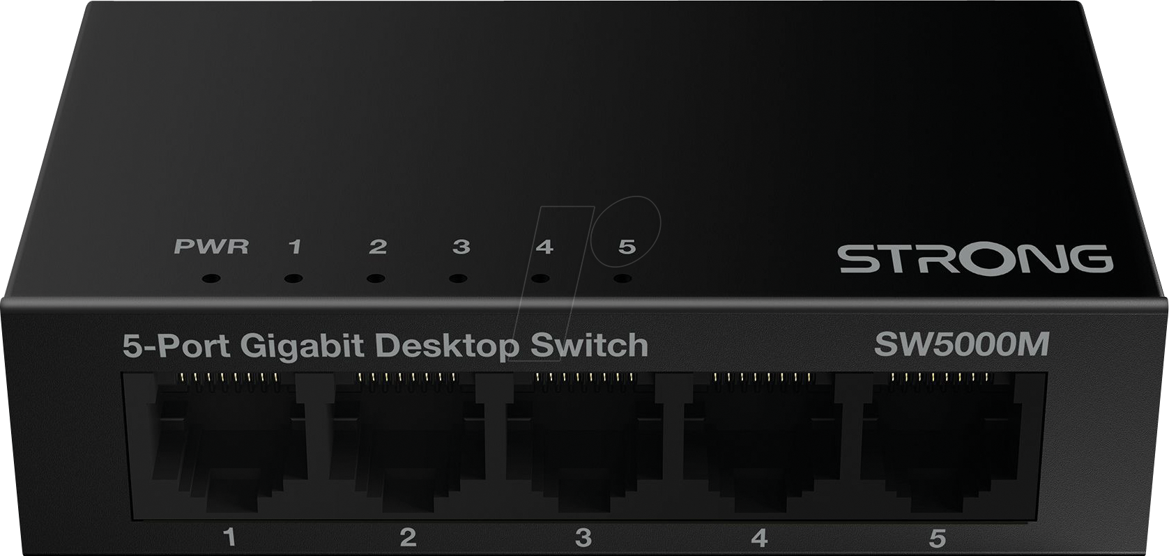 STRONG SW5000M - Switch, 5-Port, Gigabit Ethernet, Metall Gehäuse