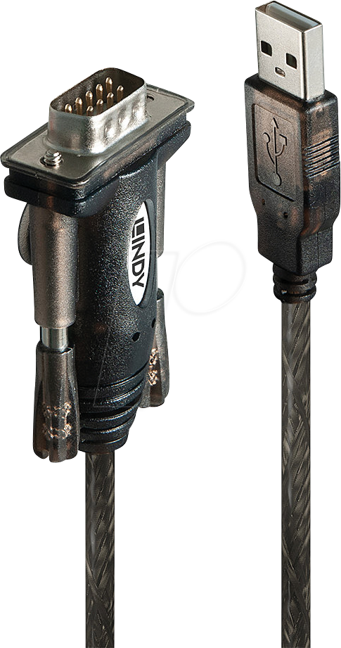 LINDY 42855 - USB 1.1 Konverter, A Stecker auf RS-232, 1,5 m