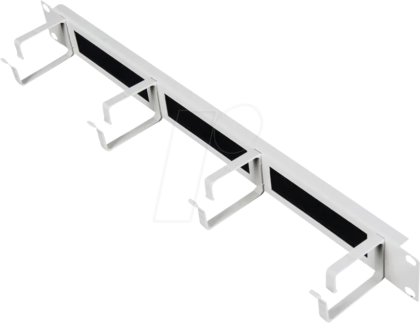 ROLINE 26210262 - 19'' Rangierpanel, 1 HE, mit Bürstenleiste, grau