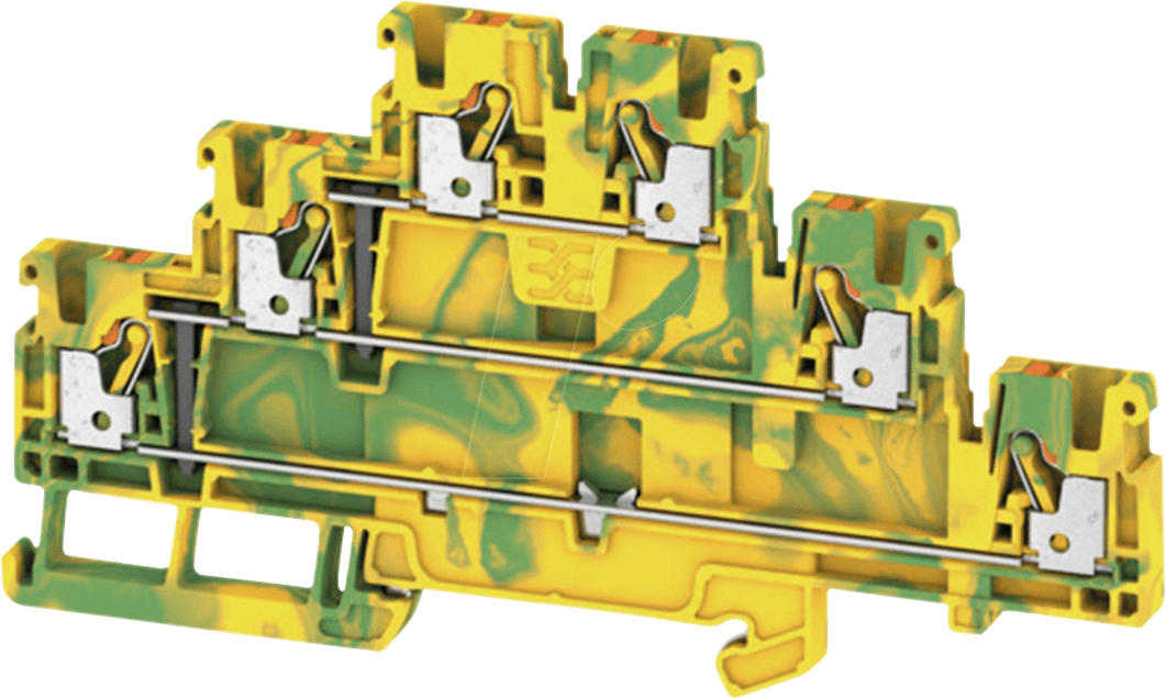 A3T 2.5 PE - Durchgangsklemme Klippon® Connect, A-Serie grün / gelb