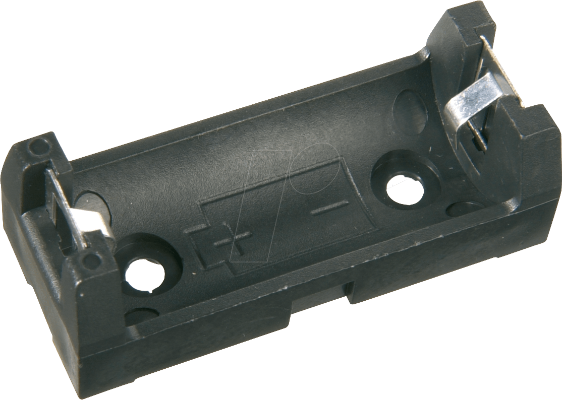 HALTER 2/3A - Batteriehalter für 1 2/3A (CR 123), Printanschluss