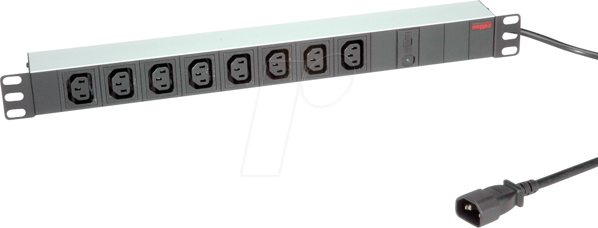 ROLINE 19071629 - Steckdosenleiste 19'', 1HE, 9-fach