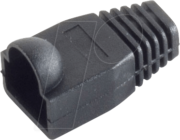 SHVP 72055S10 - Knickschutztülle für RJ 45, schwarz, 10 Stk.