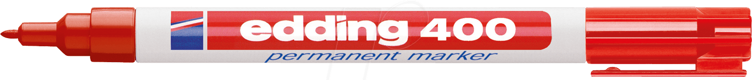 EDDING 400RT - Permanent Marker, Spitze 1,0 mm, rot
