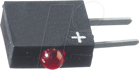 DIAL 555-2001F - LED-Baustein, rot, 2 mm, 1,2 mcd, 40°