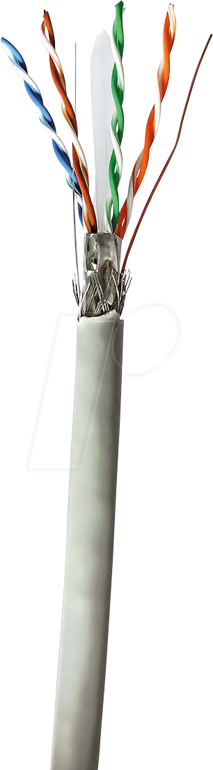 N CCBG8524GY100S - Cat.6 Netzwerkkabel, S/FTP, grau, 100 m
