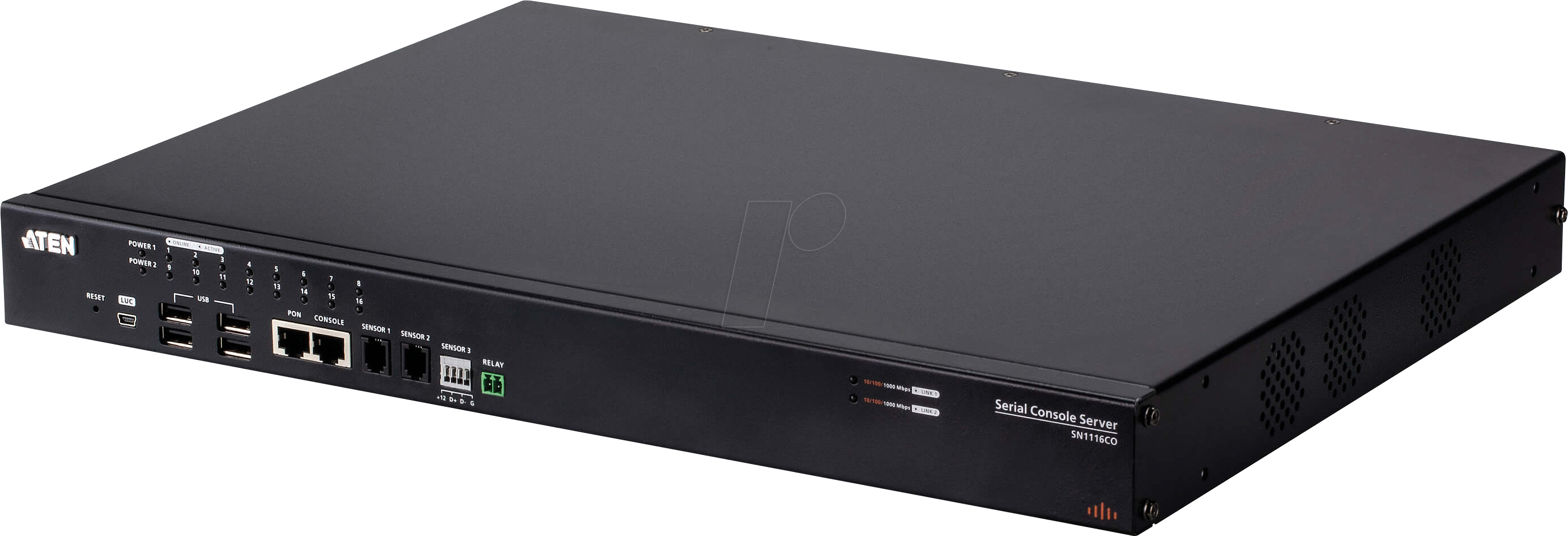 ATEN SN1116CO - Serieller Konsolen Server, 16-Port, Dual Power