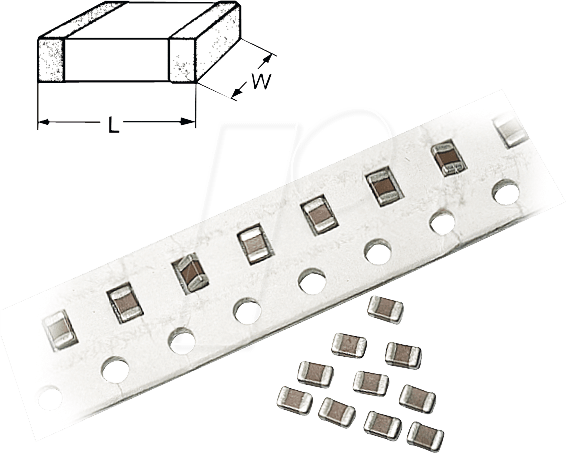 X7R-G1210 1,0 - SMD-Vielschicht, 1210, 1,0 µF, X7R, 10 %, 100V, 125°C