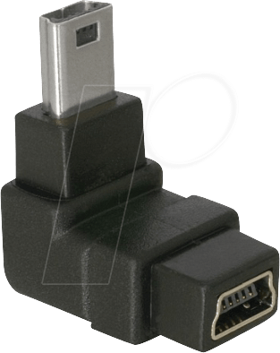 DELOCK 65097 - USB Mini B Stecker auf USB Mini B Buchse 90°gewinkelt