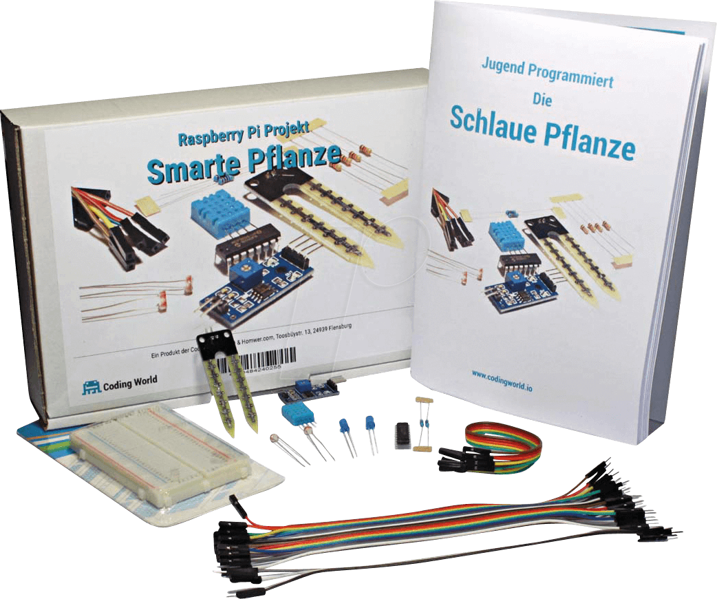 RASP JP PFLANZE - Raspberry Pi - Das Jugend Programmiert schlaue Pflanzen Kit