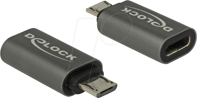DELOCK 65927 - Adapter USB Micro B St > USB Type-C Buchse schwarz