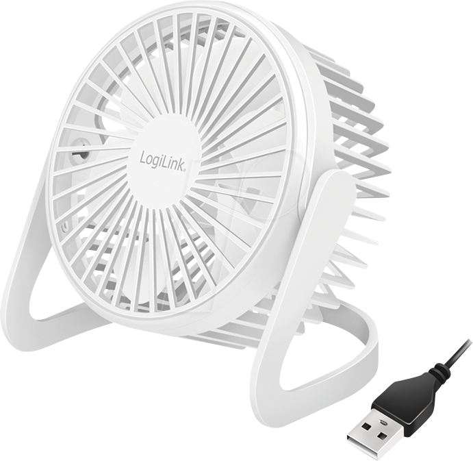 LOGILINK UA0402 - USB-Schreibtischventilator, 5 Zoll, 30 dB