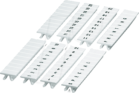 ZB 5LGS 01-10 - Beschriftungsstreifen 1-10 für 5,2mm Klemmen