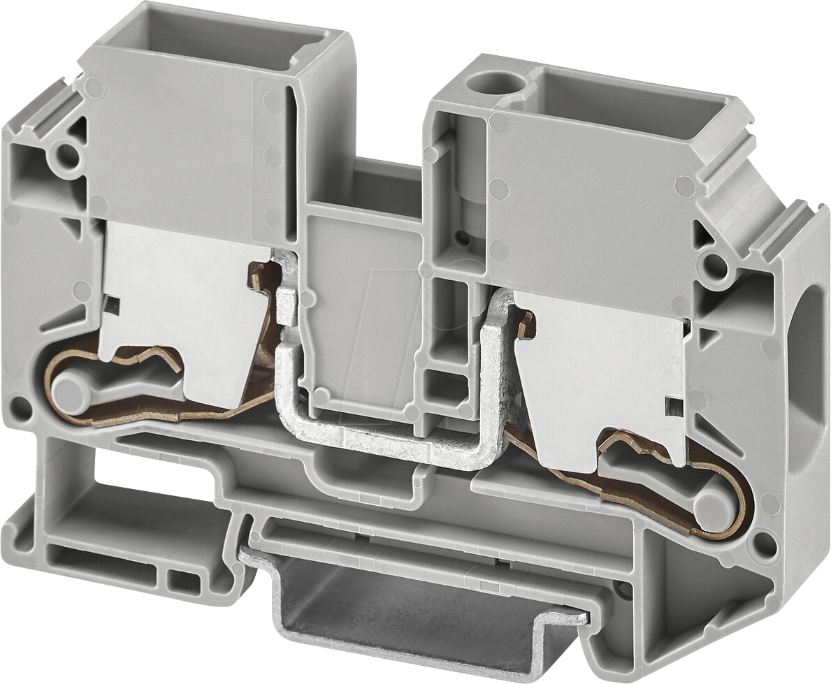 XTV 16 - Durchgangsklemme XTV Push-X, 16 mm² - grau