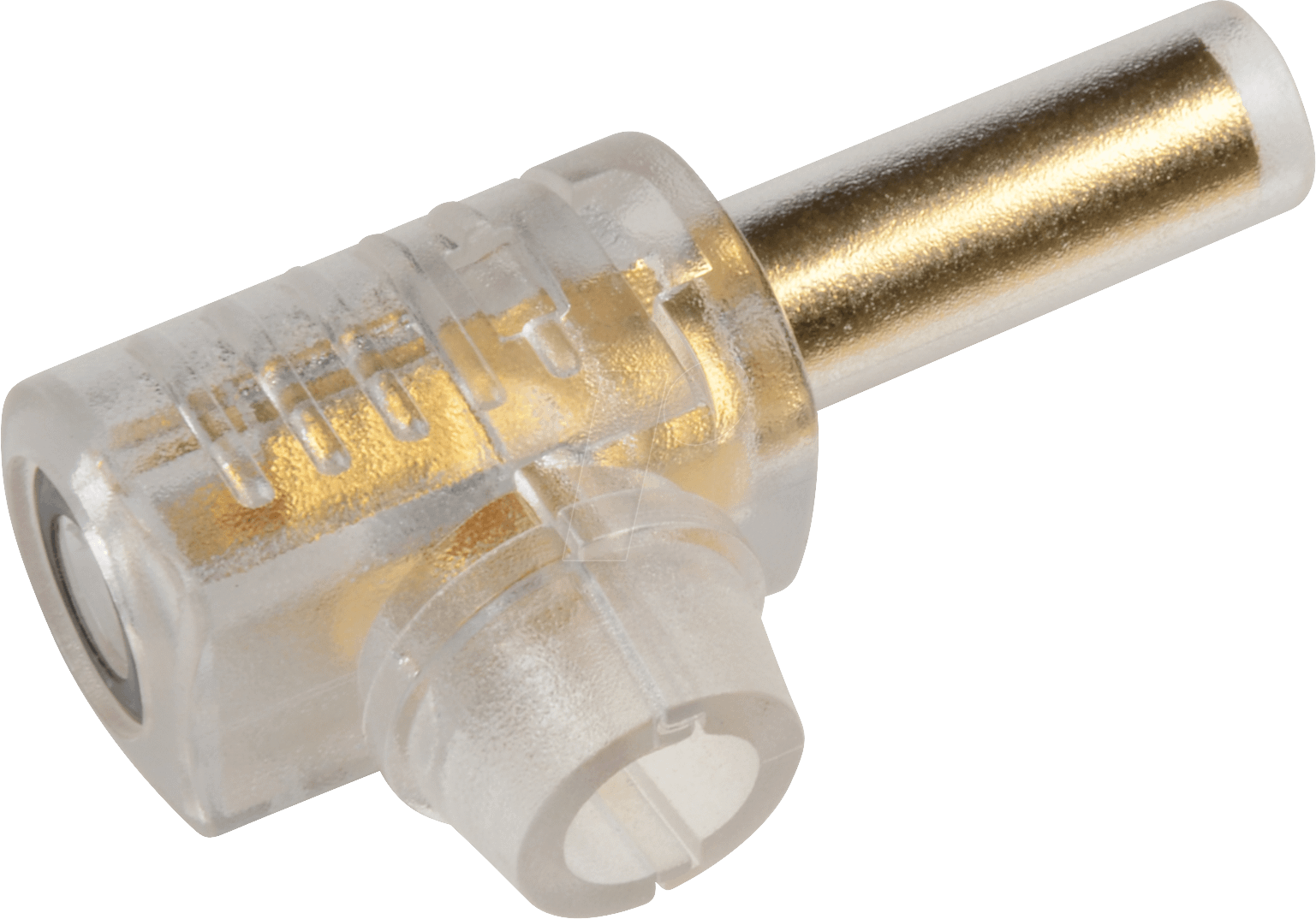 BWK 4GS - Bananenwinkelkupplung,4mm,schwarze Kennung