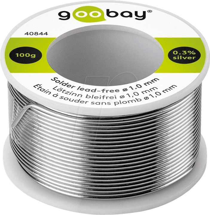 GB 40844 - Lötzinn bleifrei mit Silber- und Kupferanteil,Ø 0,7 mm, 100 g