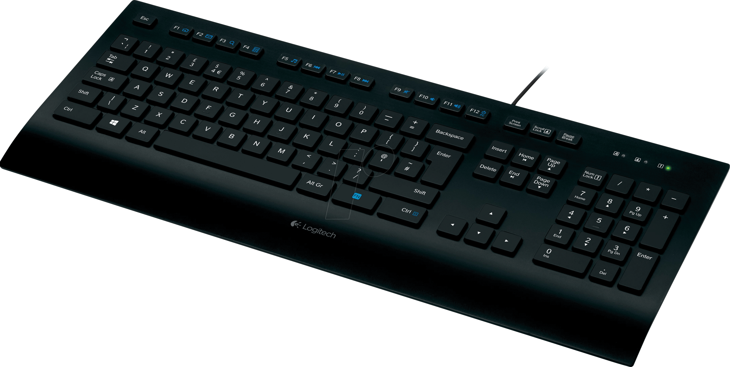 LOGITECH K280E - Tastatur, USB, schwarz