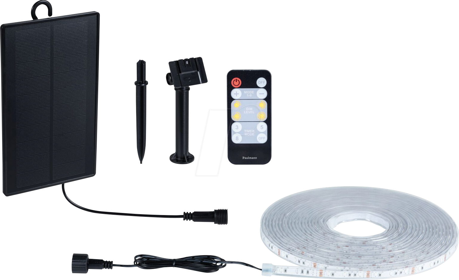 PLM 71196 - Solar LED Stripe, 10m, RGB, 3,8 W, 14lm/m