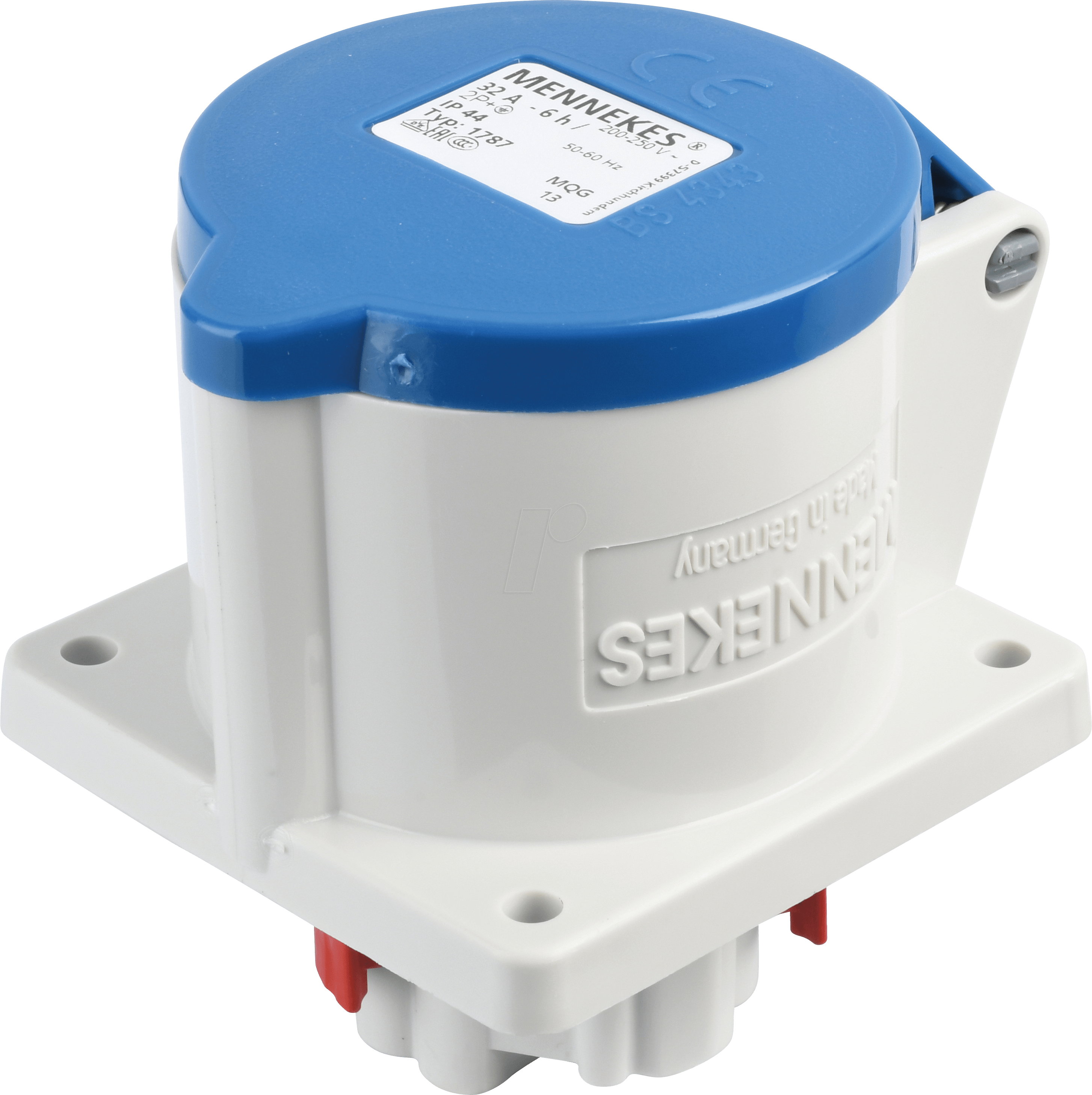 CEE-DOSE 1-32 - CEE-Steckdose, 230V, 32A, blau