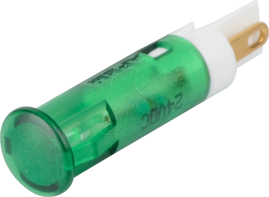 APM QS61 G24 - LED-Signalleuchte, grün, 24 V, Ø 6 mm, rund, FASTON