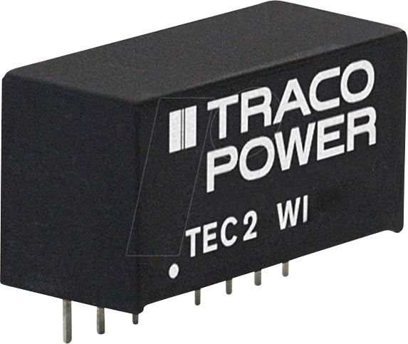 Thumbnail - TEC 2-2422WI - DC/DC-Wandler TEC 2WI, 2 W, 9-36/±12,0 VDC, SIL-8