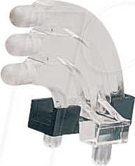 MEN 12761003 - Lichtleiter, SMD, 3x1-fach, ø 3 mm, sphärisch, abgewinkelt