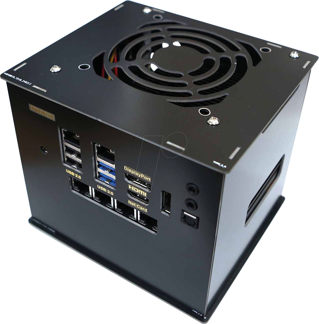 ODROID H4 CASE3 - ODROID H4 Gehäuse 3, für 4x 2,5 SATA + Netzwerkkarte