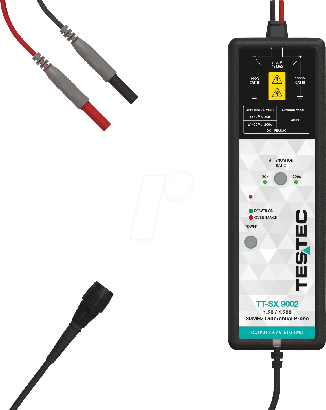 TT-SX 9002 - Differentialtastkopf, 30 MHz, aktiv, 1:20 / 1:200