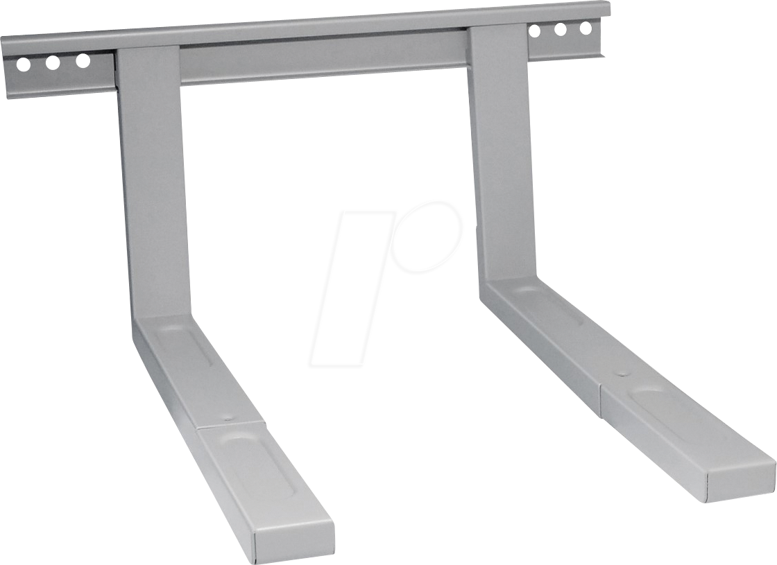 MYW HW2SL - Halterung für Mikrowelle, ausziehbar, silber