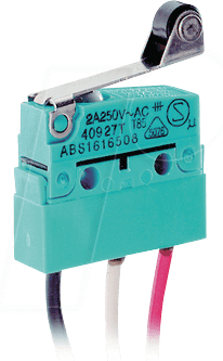 ABS 161640 J - Snap-Action-Mikroschalter, 1x UM, Rollenhebel
