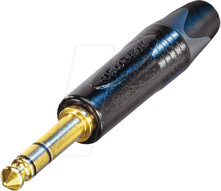 NEUTRIK NP 3X-B - Klinkenstecker, 6,3 mm, Stereo, 3-pol