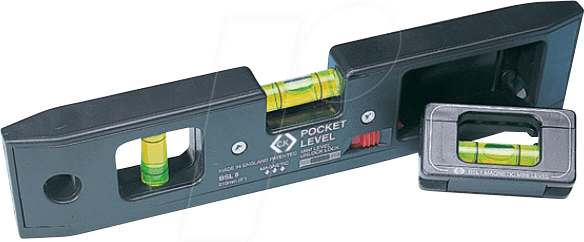 CK T3482 - Wasserwaage, Taschenwasserwaage, 210 mm