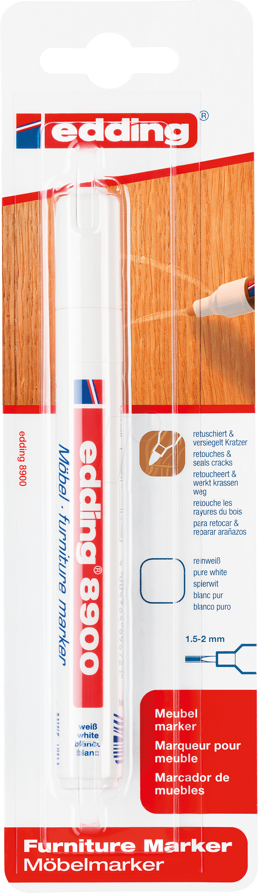 EDDING 8900-4624 - Möbelmarker weiß