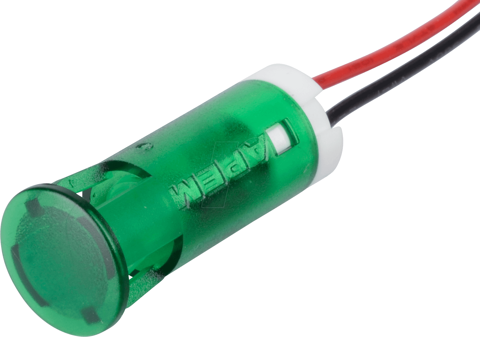 APM QS103 HG220 - LED-Signalleuchte, grün, 220 V, Ø 10 mm, rund, bedrahtet